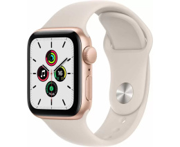 Apple Watch SE 40mm Gold Starlight Biały GPS