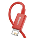 Baseus Superior kabel USB - Lightning 2,4 A 1 m czerwony