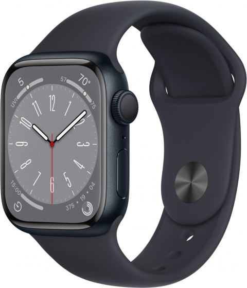 Apple Watch 8 GPS 41mm Midnight Czarny