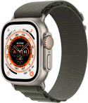 Apple Watch Ultra Cellular 49mm Tytanowy z opaską Alpine M w kolorze zielonym