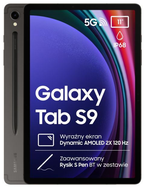 Samsung Galaxy TAB S9 11" 5G 8/128GB Szary