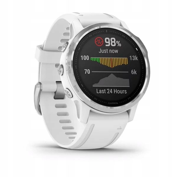 Garmin Fenix 6S Biały z białym paskiem Rodzaj cyfrowe