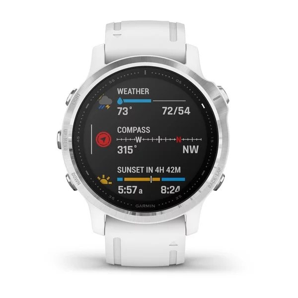 Garmin Fenix 6S Biały z białym paskiem Funkcje lokalizator GPS